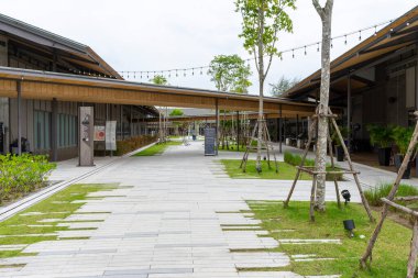 Chiang rai, Tayland - 11 Mayıs 2019: Chiang rai şehrinin güzel bahçesi. Tayland