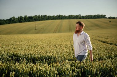 Yürüyüşe çıkmıştım. Beyaz gömlekli adam tarlada..