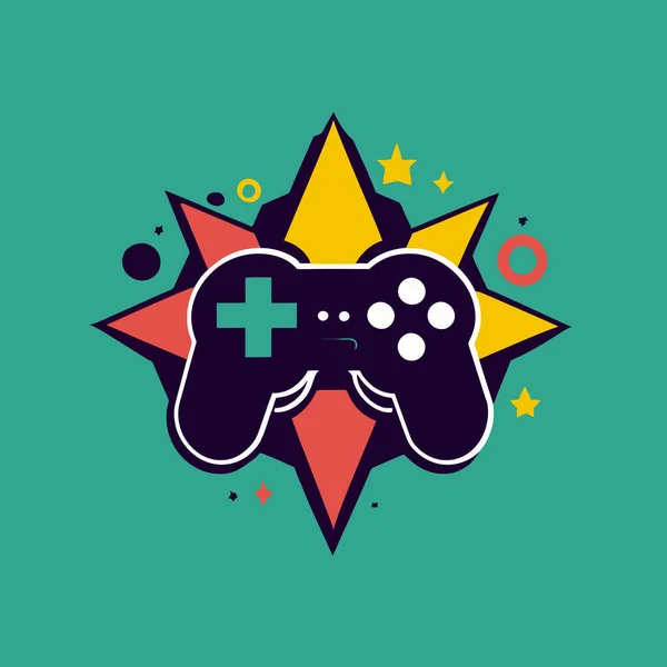 simple flat game logo symbol