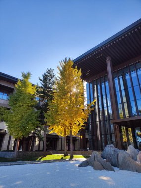 Sunrise Kempinski 'nin yanı sıra Pekin' in altın sonbaharını görmek için güzel bir yer olan Yanqi Oteli..