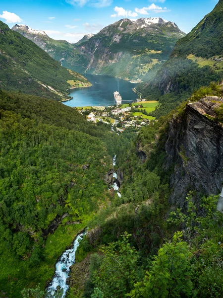 Geirangerfjord Geiranger Estate Norvegia — Foto Stock