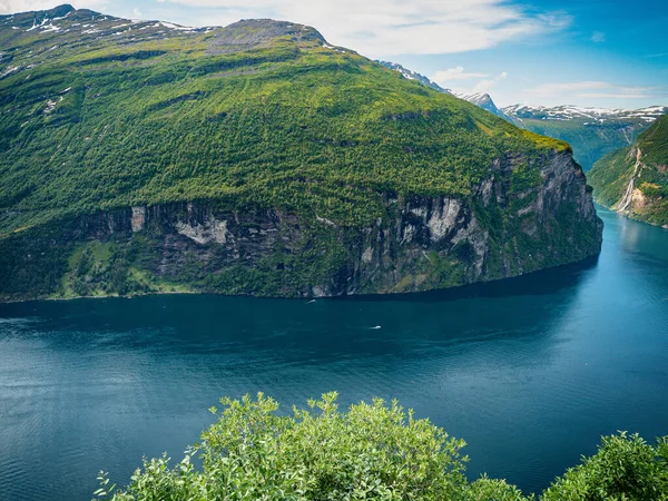 Geirangerfjord Geiranger Létě Norsku — Stock fotografie