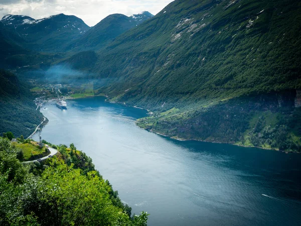 Geirangerfjord Geiranger Été Norvège — Photo