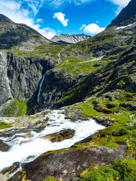 Estrada Trollstigen Verão Noruega — Fotografia de Stock