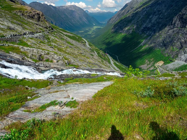 Estrada Trollstigen Verão Noruega — Fotografia de Stock
