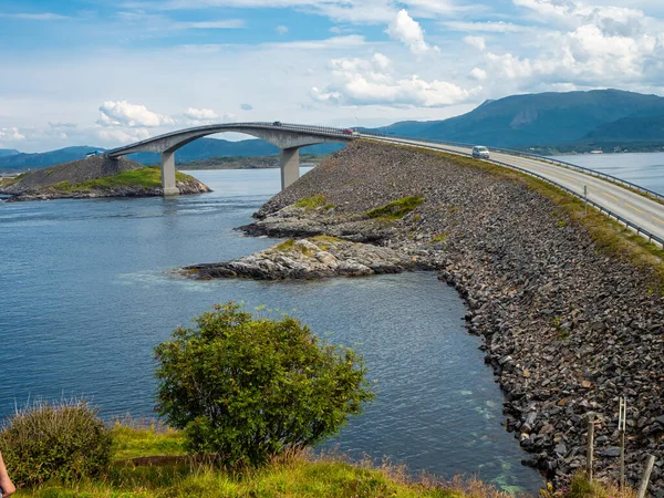 Атлантическая Дорога Летом Норвегии — стоковое фото