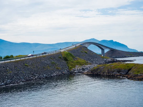 Estrada Atlântica Verão Noruega — Fotografia de Stock