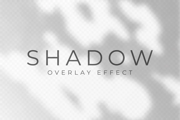Schatten Overlay Effekt Transparentes Weiches Licht Und Schatten Von Zweigen — Stockvektor
