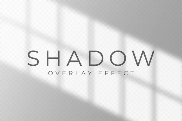 Εφέ Επικάλυψης Σκιών Διαφανές Απαλό Φως Και Σκιά Από Πλαίσιο — Διανυσματικό Αρχείο