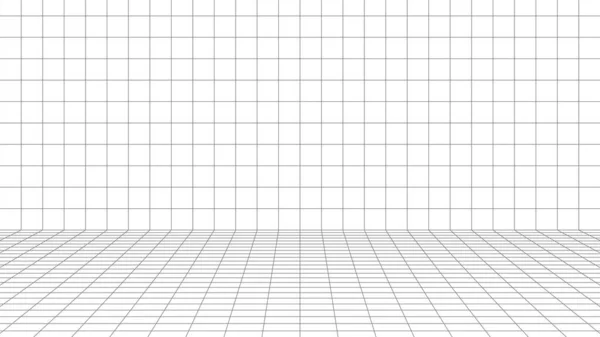 Проекционная Решетка Футуристическом Стиле Контур Футуристического Фона Сетки Проекция Комнаты — стоковый вектор