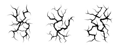 Çatlaklar ve çatlakların soyut dokusu. Yüzeydeki çatlaklar. Çatlakların ve boşlukların soyut dokusu. Vektör