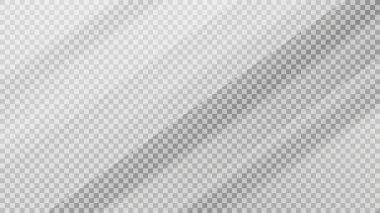 Şeffaf arka planda cam plaka. Akrilik ve cam desenli, parıltılı, aydınlık ve yansımalı. Gerçekçi şeffaf cam pencere, ayna arka planı. Vektör