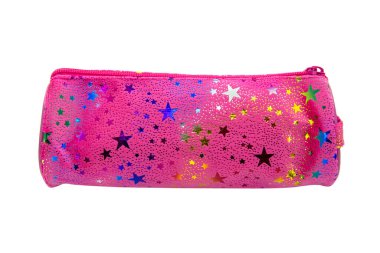 Long pencil pen case container isolated on the white background