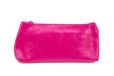 Long pencil pen case container isolated on the white background