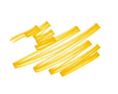 Tasarım ve vurgulama için çizim çizgileri. El çizimi vuruşlar beyaza izole edilmiş