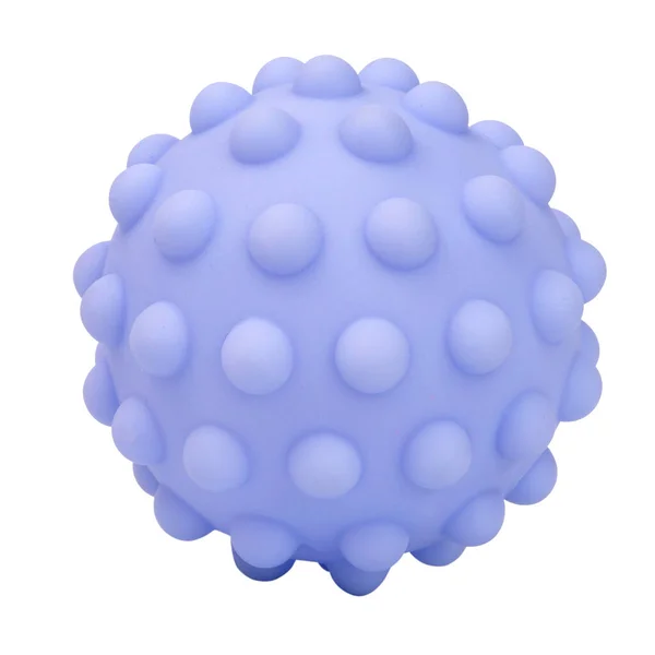 Gummi Massage Ball Spielzeug Isoliert Auf Dem Weißen Hintergrund — Stockfoto