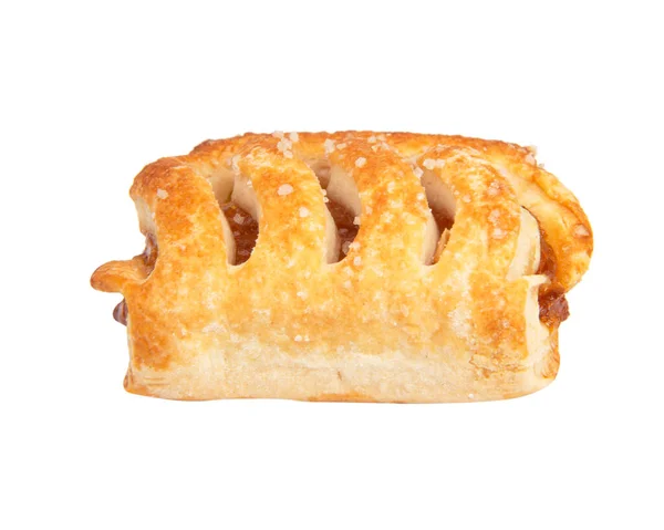 Puff Μπισκότα Ζαχαροπλαστικής Φρέσκο Αρτοποιείο Παράγκα Απομονωμένη Στο Λευκό Φόντο — Φωτογραφία Αρχείου