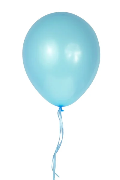 白い背景に隔離されたヘリウム空気のカラフルな気球 — ストック写真