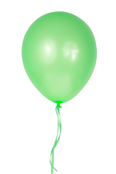 氦气色彩艳丽的气球在白色的背景上隔绝 — 图库照片