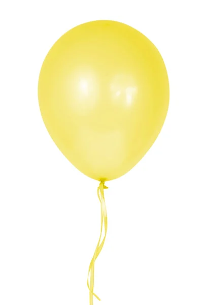 Balão Colorido Hélio Isolado Fundo Branco — Fotografia de Stock