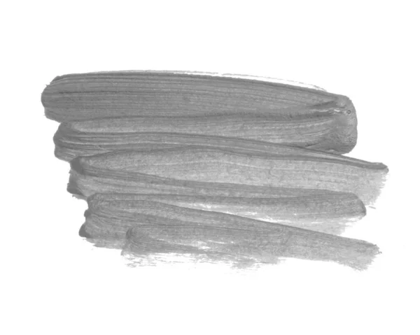 Pennello Acrilico Traccia Arte Vuota Isolato Sullo Sfondo Bianco — Foto Stock