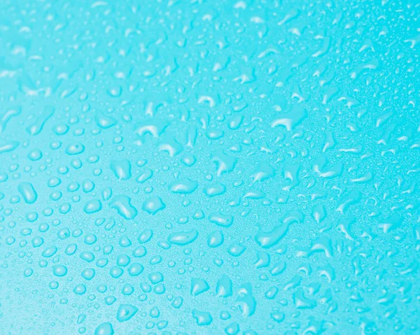 Синя Вода Падає Фонова Текстура Макро Фотографії — стокове фото