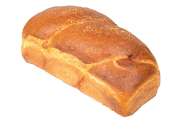 Свежий Хлеб Изолирован Белом Фоне — стоковое фото