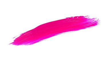 İzole zemin üzerinde akrilik fırça darbesi resmi, tuval suluboya dokusu