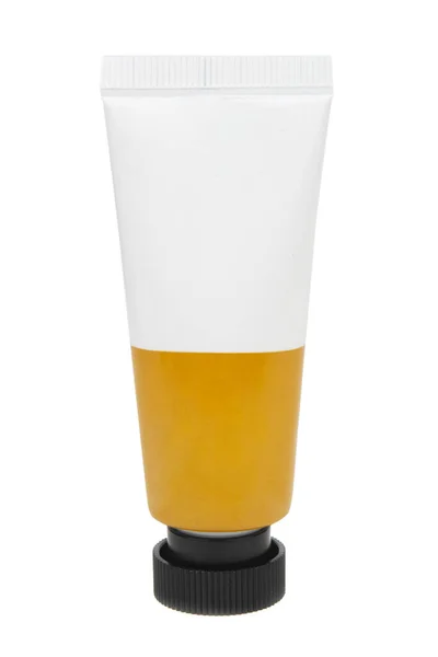 Beyaz Arkaplanda Izole Edilmiş Akrilik Renkli Boya Tüpü — Stok fotoğraf