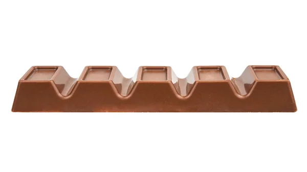 Nahaufnahme Milchschokolade Mit Füllung Isoliert Auf Weißem Hintergrund — Stockfoto