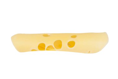 beyaz arka planda peynir dilimleri