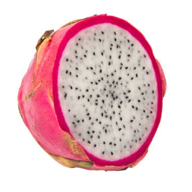 Beyaz arkaplanda Ejder Meyvesi izole