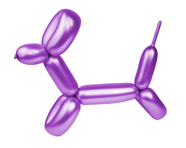 Balloon Dog Party Model Isolated White Background — 스톡 사진