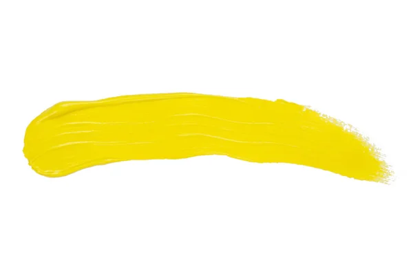 Art Žluté Abstraktní Pozadí Štětec Barva Textura Design Akrylové Tah — Stock fotografie