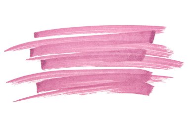 Pembe suluboya işaretli el çizimi kağıt dokusu vuruşları izole 