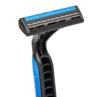 Renkli plastik tek kullanımlık tıraş bıçağı. Paket kağıdı, poster pankartı ve daha fazlası için tasarım.