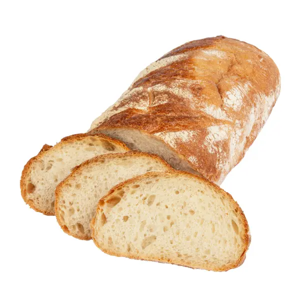 Fırından yeni çıkmış ekmek dilimlenmiş ev yapımı tradtional el