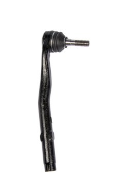 Ön dengeleyici beyaz arka planda izole edildi. Yedek araba parçaları. Stabilizer bağlantısı izole edildi. Bağlantı çubuğu. Yeni araba dengeleyici halkaları. Araba servisi veya bakım için yedek parça