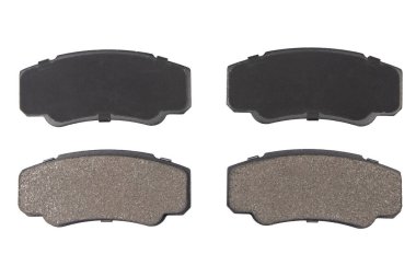 Otomatik fren pedleri beyaz arkaplanda izole edildi. Fren pedleri. Beyaz arkaplanda yeni yedek parçalar izole edildi