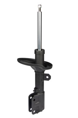 Araba şoku emici beyaz arkaplanda izole edildi