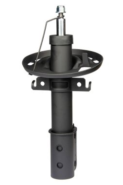 Araba şoku emici beyaz arkaplanda izole edildi