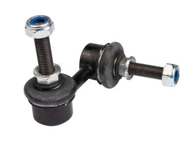 çubuk sabitleyici bağlantı çubuk, araba yedek parça beyaz arka plan üzerinde izole bağlanma.