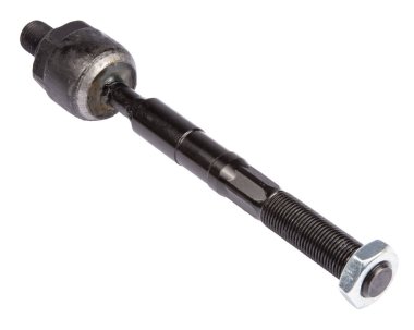 Yeni otomobil parçaları, beyaz arka planda bağlantı çubuğu. Araba Askısı Repai