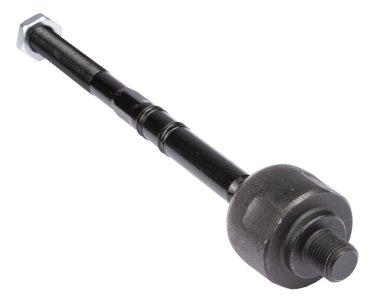 Yeni otomobil parçaları, beyaz arka planda bağlantı çubuğu. Araba Süspansiyonu Tamiri