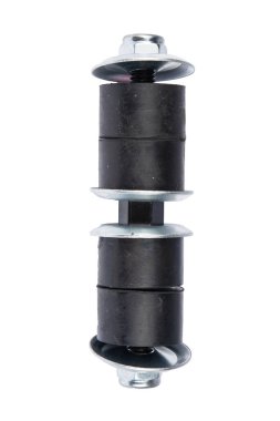 Yeni otomobil parçaları, beyaz arka planda bağlantı çubuğu. Araba Süspansiyonu Tamiri