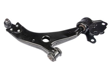 siyah metal araba yedek üzerine beyaz izole