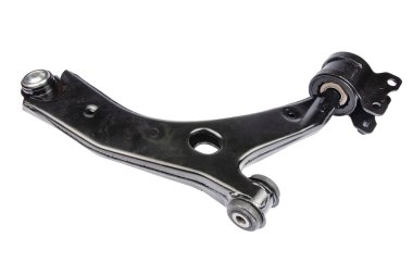 siyah metal araba yedek üzerine beyaz izole