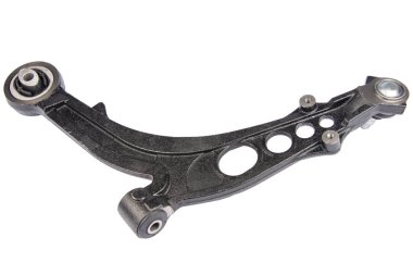 siyah metal araba yedek üzerine beyaz izole