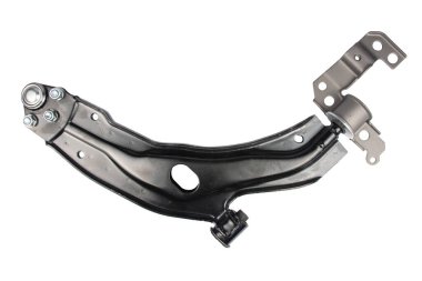 siyah metal araba yedek üzerine beyaz izole