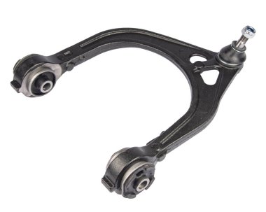 siyah metal araba yedek üzerine beyaz izole